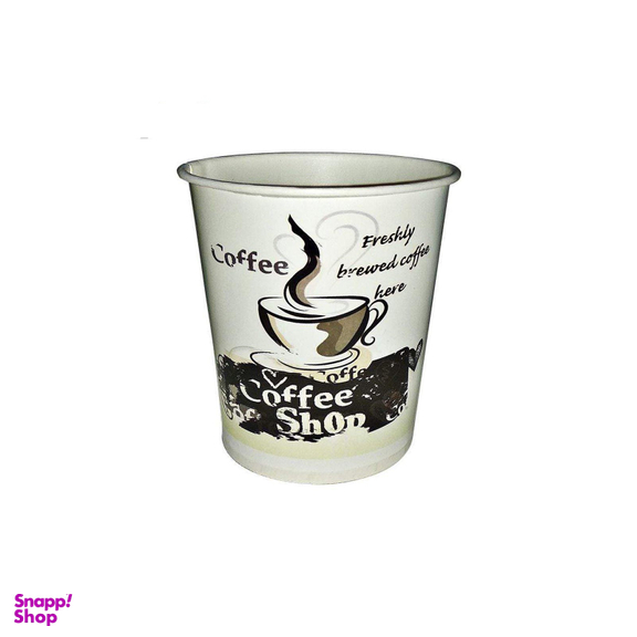 لیوان یکبار مصرف کاغذی الین پلاست مدل KGH4-100 بسته 100 عددی رنگ سفید