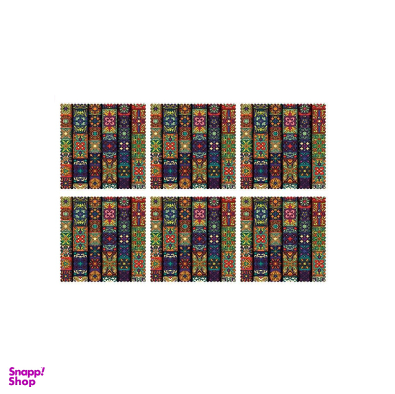 زیر بشقابی کد U1-42075 بسته 6 عددی چند رنگ سایز 30*30 سانتی‌ متر
