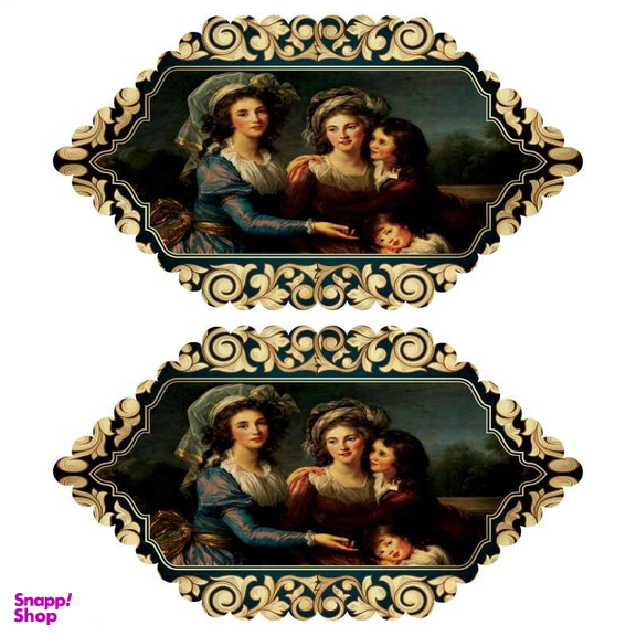 رومیزی مدل T5-42152 بسته 2 عددی چند رنگ سایز 0.1*30*50 سانتی‌ متر