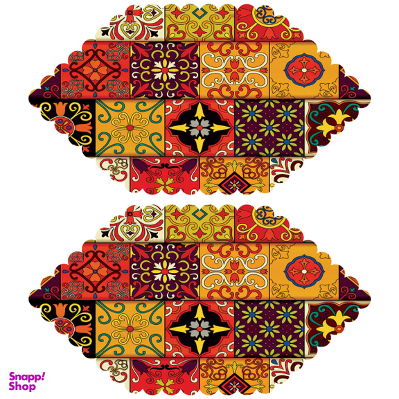 رومیزی مدل T5-42541 بسته 2 عددی چند رنگ سایز 50*30*1 سانتی‌ متر
