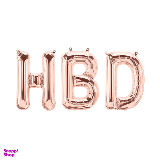 بادکنک فویلی اسمایل (Smile) مدل HBD سایز 16 اینچ