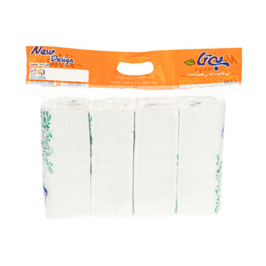 دستمال کاغذی 200 برگ بیتا مدل 1000 White بسته 4 عددی