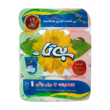 دستمال توالت بی تا بسته 12 عددی