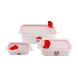 ظرف ماکروویو مانیا مدل air sealed بسته 3 عددی