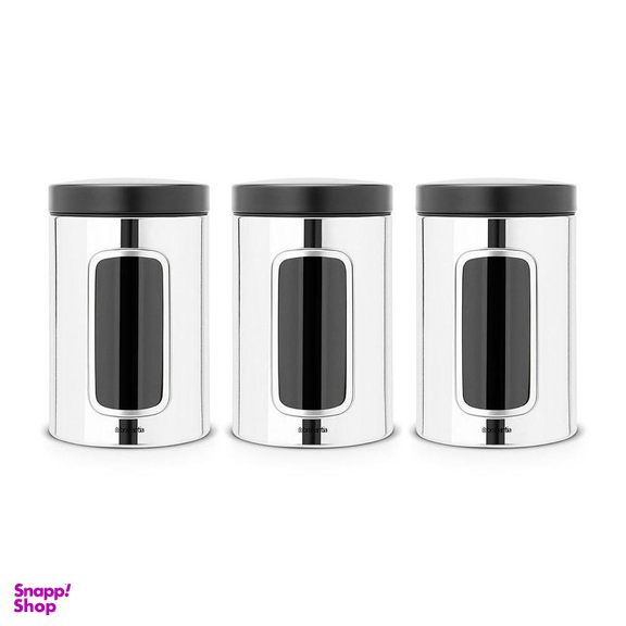 بانکه پنجره دار استیل برابانتیا (Brabantia) پک 3 تایی