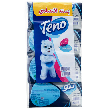 دستمال کاغذی 250 برگ تنو (Teno) مدل Soft بسته 8 عددی