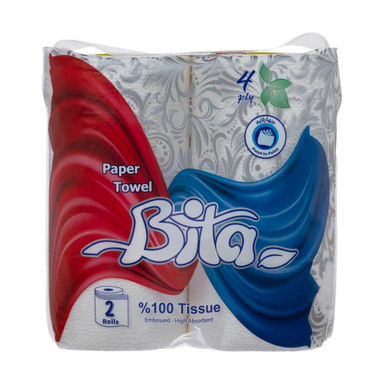 دستمال حوله ای کاغذی بی تا (Bita) بسته 2 عددی