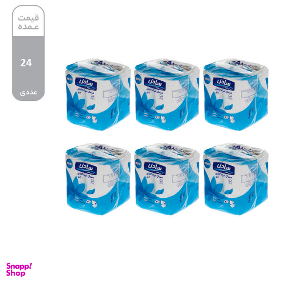 دستمال حوله ای ساحل کد 07 بسته 24 عددی
