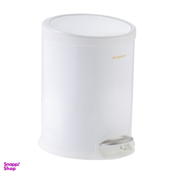 سطل زباله پدالی سام ست مدلV طرح استوانه ای کد 45135 ظرفیت 12 لیتری