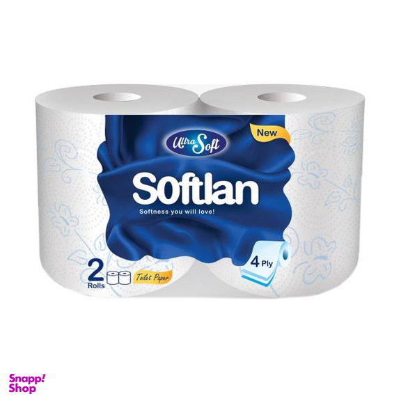 دستمال توالت سافتلن مدل soft بسته 2 عددی