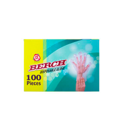 دستکش یکبار مصرف برچ مدل جعبه ای کد 397 بسته 100 عددی