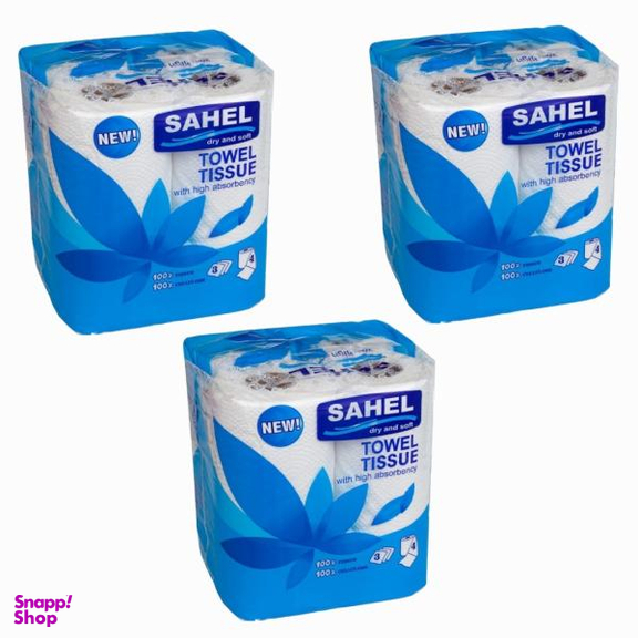 دستمال حوله ای ساحل مدل ptp اقتصادی 3 بسته 4 عددی