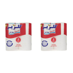 دستمال توالت گلریز مدل AB-4 بسته 2 عددی