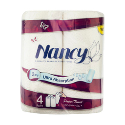 دستمال حوله کاغذی نانسی (Nancy) بسته 4 عددی