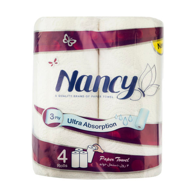 دستمال حوله کاغذی نانسی (Nancy) بسته 4 عددی