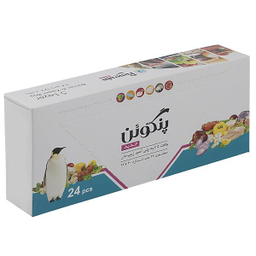 پاکت زیپ دار پنگوئن پلاست بسته 24 عددی