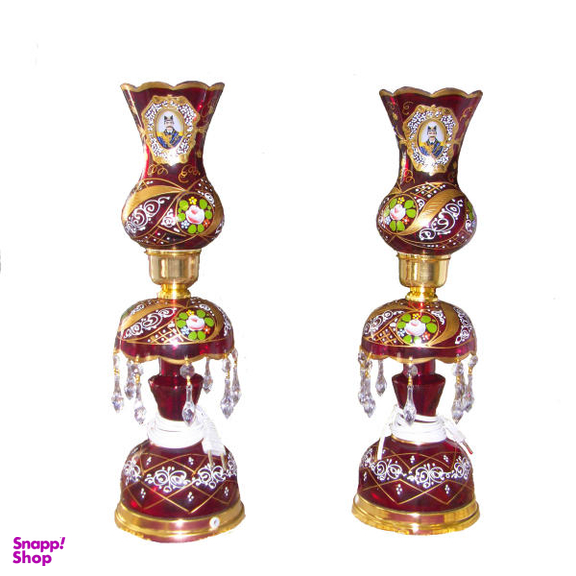 شمعدان طرح لاله عباسی مدل AS2 بسته دو عددی