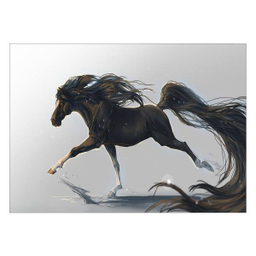 تابلو شاسی ونسونی طرح Running Horse Art سایز 50x70 سانتی متر