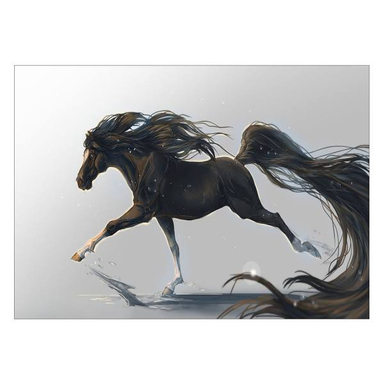 تابلو شاسی ونسونی طرح Running Horse Art سایز 50x70 سانتی متر