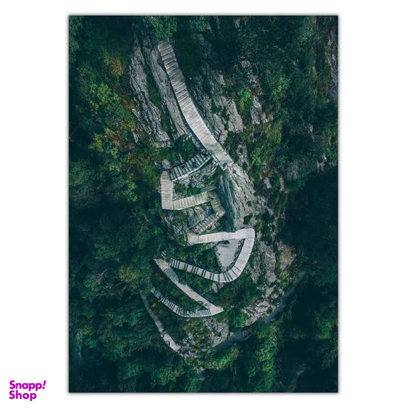 تابلو شاسی ونسونی طرح Mountain Stairs سایز 50x70 سانتی متر