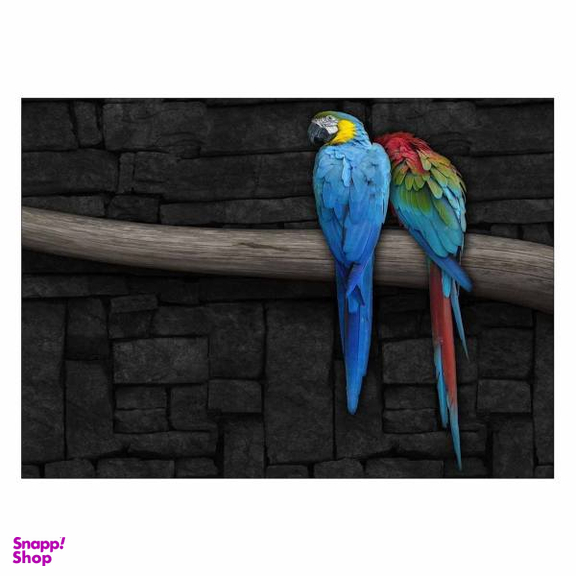 تابلو شاسی ونسونی طرح Canaries In Love سایز 50x70 سانتی متر