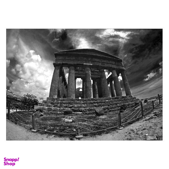 تابلو شاسی ونسونی طرح Ancient Structure سایز 50x70 سانتی متر