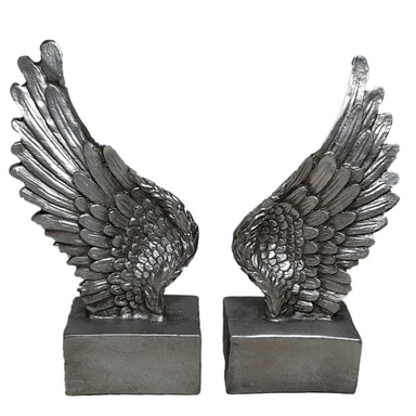 مجسمه نگهدارنده کتاب طرح بال مدل N30 مجموعه 2 عددی