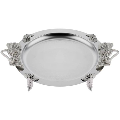 سینی مدل پایه دار استیل کد 9236