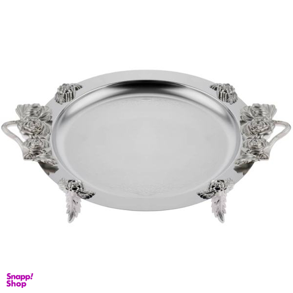 سینی مدل پایه دار استیل کد 9236