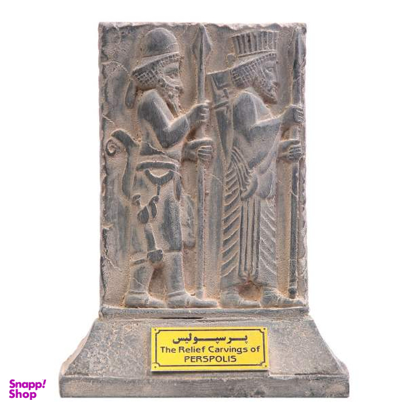 مجسمه تندیس و پیکره شهریار مدل لوح دو سرباز مادی و پارسی پرسپولیس کد MO990