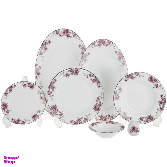 سرویس غذاخوری 28 پارچه چینی زرین ایران سری ایتالیا اف مدل Aran درجه عالی