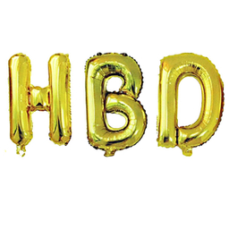 بادکنک فویلی مسترتم طرح HBDپلاس مجموعه 3 عددی