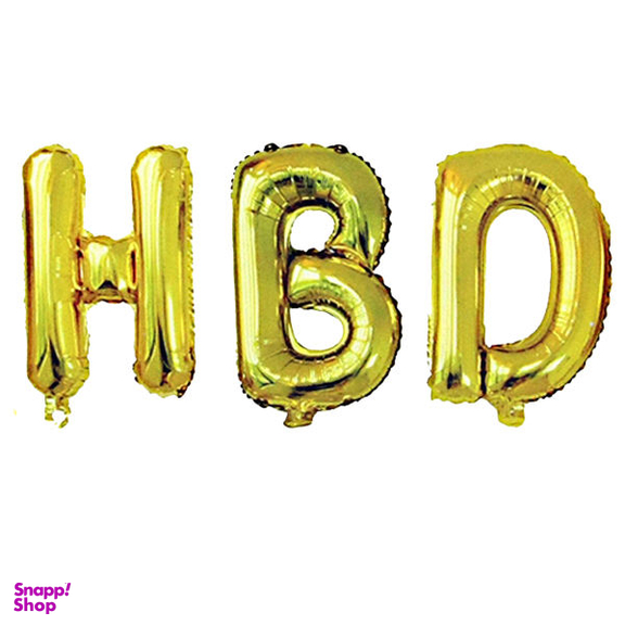 بادکنک فویلی مسترتم طرح HBDپلاس مجموعه 3 عددی