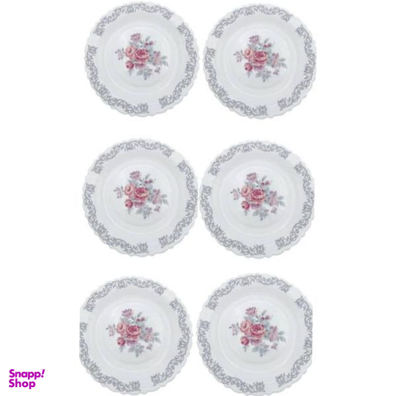 بشقاب غذاخوری پارس اپال مدل 181 درجه یک بسته 6 عددی