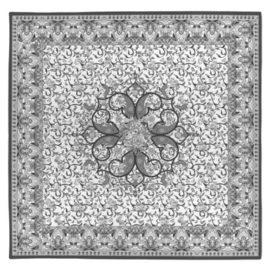 رومیزی طرح گل و پروانه کد 9988