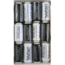 نخ خیاطی مدل WTE -BLK کد SHR-61 بسته 12 عددی