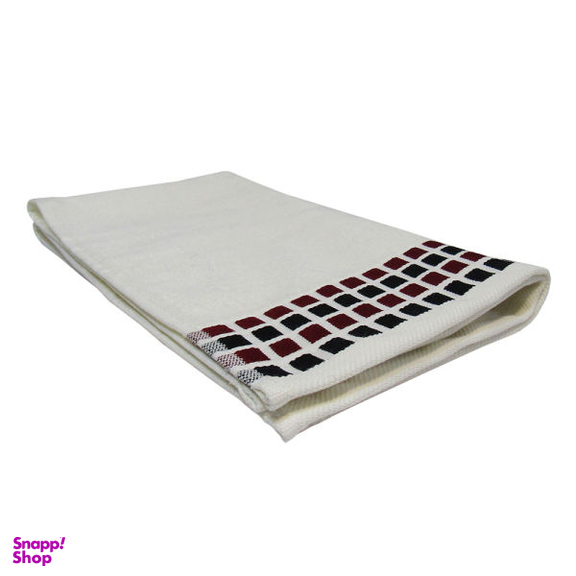 حوله دستی هوم اند لایف طرح مربع مدل آرینا سایز 40x75 سانتیمتر
