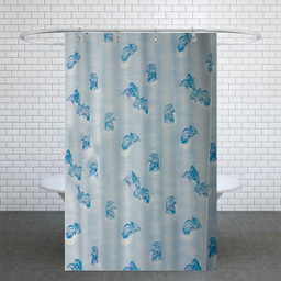 پرده حمام دلفین کد Ev-7085 سایز 200×180 سانتی متر