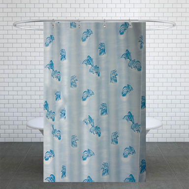 پرده حمام دلفین کد Ev-7085 سایز 200×180 سانتی متر