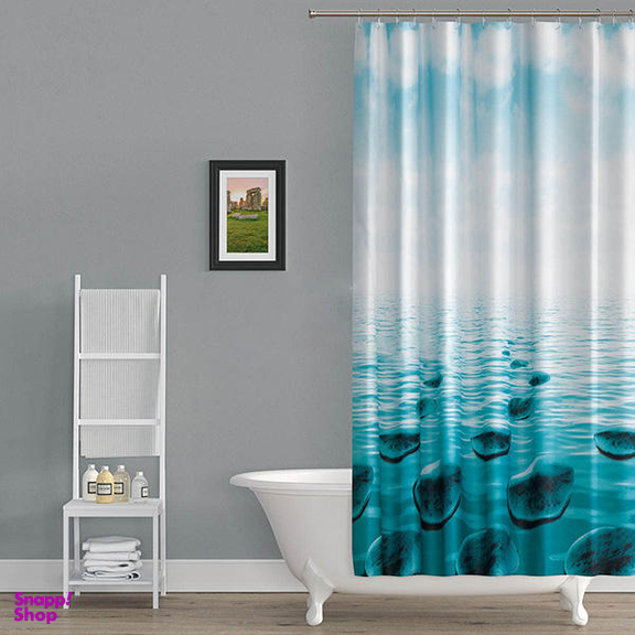 پرده حمام دلفین کد TOR-5075 سایز 200×180 سانتی متر