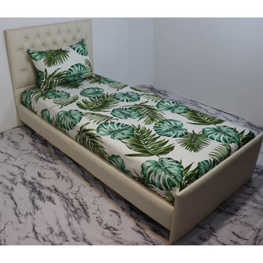 سرویس ملحفه مانیکاهوم مدل هاوایی پلاس کد 01 یک نفره 2 تکه