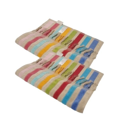 حوله دستی کلاریس مدل زارا سایز 40x78 سانتی متر بسته 2 عددی
