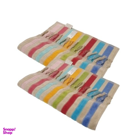 حوله دستی کلاریس مدل زارا سایز 40x78 سانتی متر بسته 2 عددی