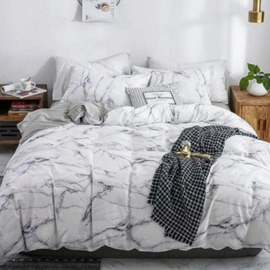 سرویس خواب مانیکاهوم طرح marbel یک نفره 4 تکه