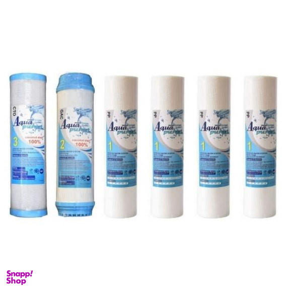 فیلتر دستگاه تصفیه کننده آب آکوا پیورست مدل RO-SYSTEM بسته 6 عددی