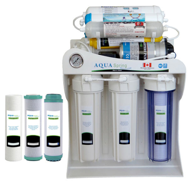 دستگاه تصفیه کننده آب آکوآ اسپرینگ مدل NF - SF4400 + فیلتر بسته 3 عددی