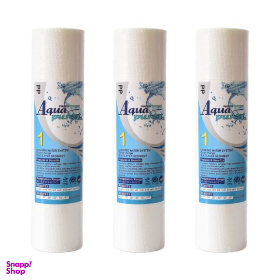فیلتر دستگاه تصفیه کننده آب آکوا پیورست مدل RO-PP03 بسته 3 عددی