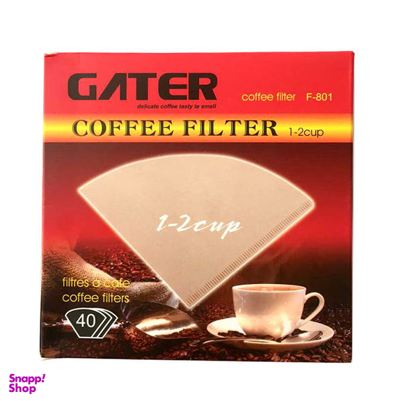 فیلتر قهوه گتر مدل F-801 بسته 40 عددی