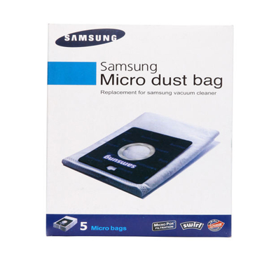 پاکت جاروبرقی مدل Micro کد B- Samsung بسته 5 عددی مناسب برای جارو برقی سامسونگ غیر اصل