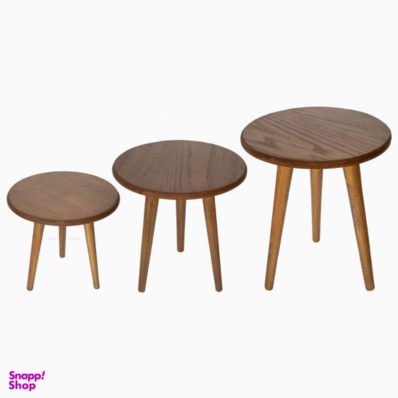 میز عسلی مدل مدرن کد M01 مجموعه 3 عددی